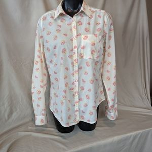 Maurice's medium grapefruit print top